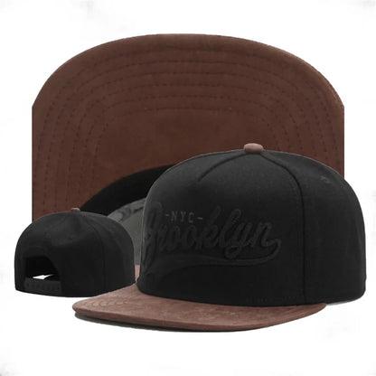 New Luxury Letters Fashion Flat Brim Snapback Hat for Men Women Adult