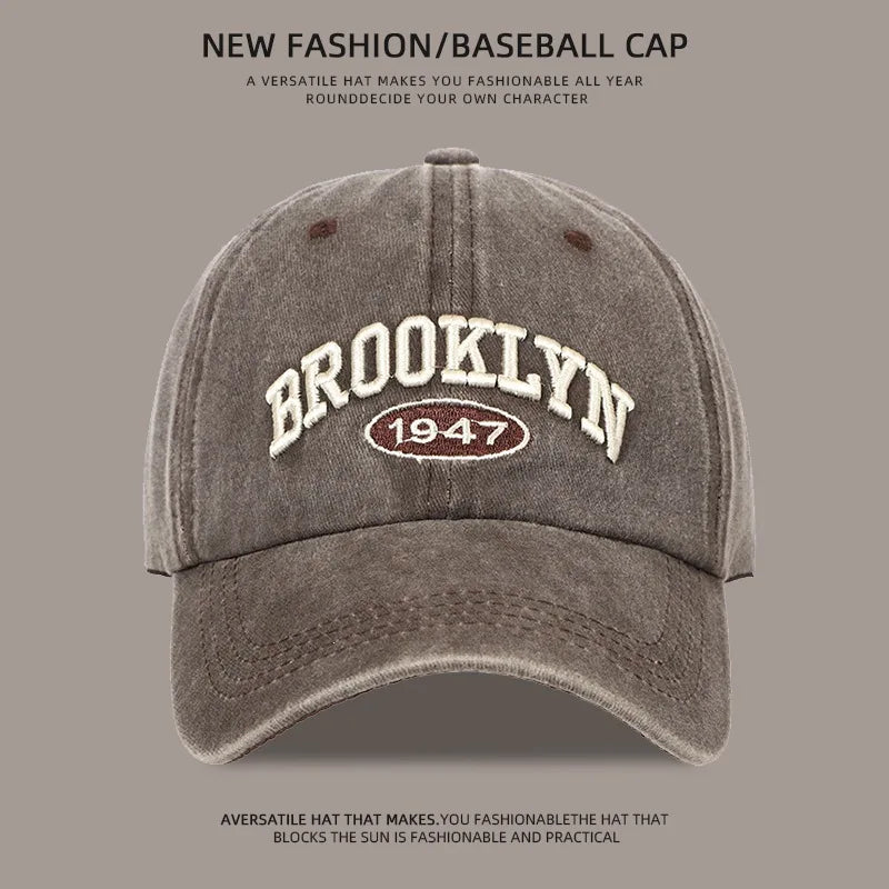 Brooklyn Alphabet Baseball Cap Men Women's