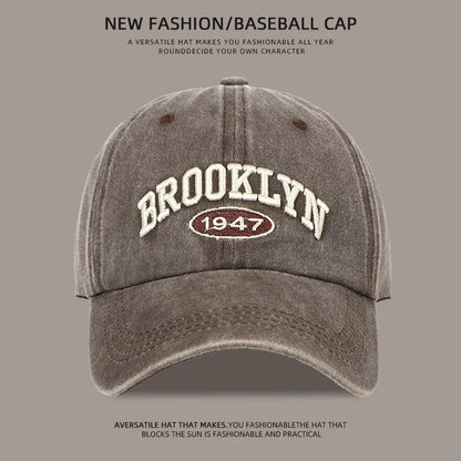 Brooklyn Alphabet Baseball Cap Men Women's