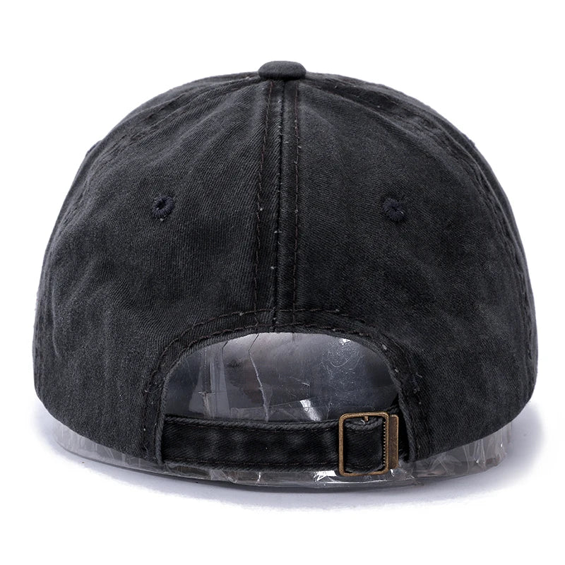 New High Quality Wash Cotton America Flag Shark Men's Baseball Cap