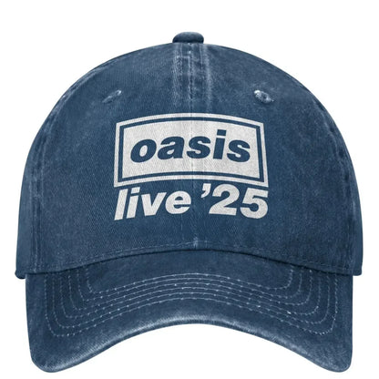 Casual 2025 O-Oasis Live '25 Rock Band Fans Baseball Caps