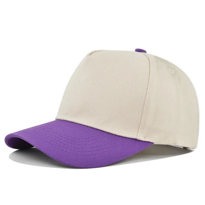 Unisex Light Panel Color Blocked Baseball Caps Spring Autumn