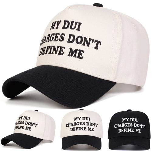 Unisex My Dui Charges Letter Embroidery Baseball Caps Spring Autumn