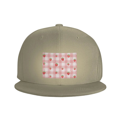 Strawberry Plaid Baseball Caps Snapback Fashion Baseball Hats