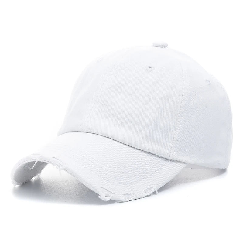 New Unisex Washed Cotton Cap High Quality Denim Plain Baseball Cap
