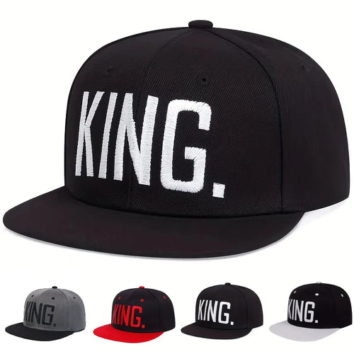 Unisex King Letter Embroidery Baseball Hats Spring Autumn