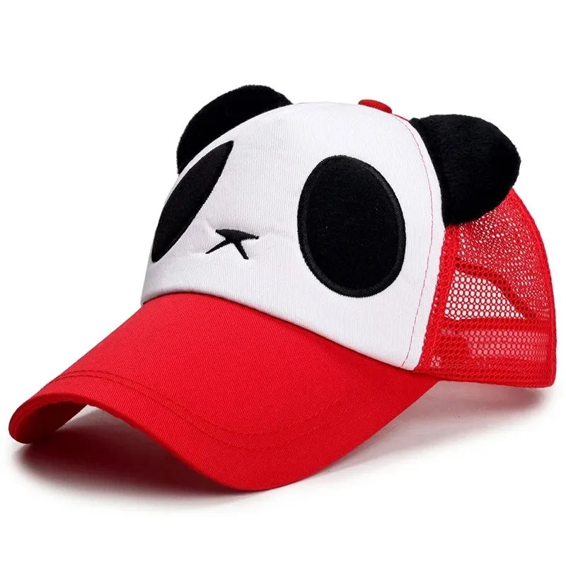 Summer Cute Panda Baseball Caps For Men Women Cotton Hip Hop Sun Protection Boys Girls Outdoor