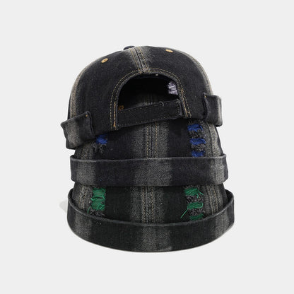 Broken Hole Landlord Hats Men's Street Hip-Hop Hats