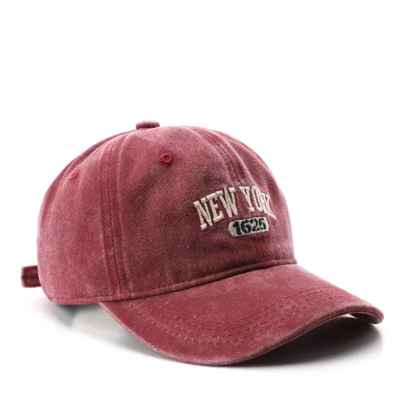 Retro New York Embroidery Baseball Hat for Men Women Vintage