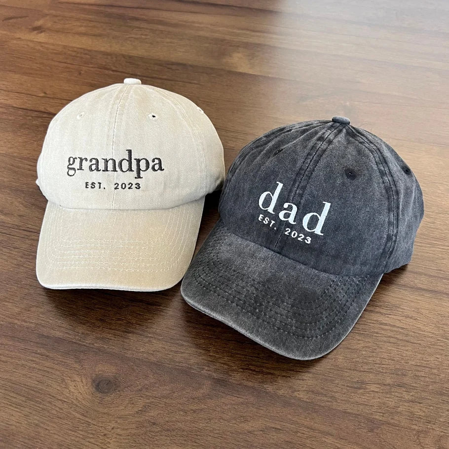 Vintage Baseball Hat, Gift For New Dad Mom