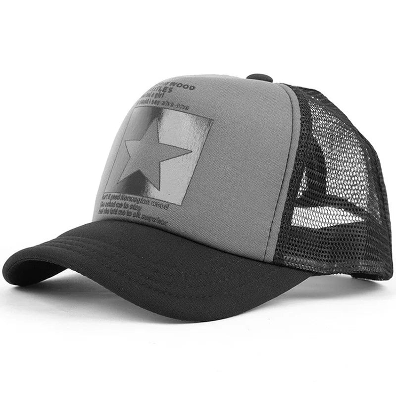 Fashion Letter Embroidery Baseball Cap For Men Women Summer Breathable Mesh