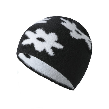 Women Hat Beanie Knitting Letter Graphic Winter