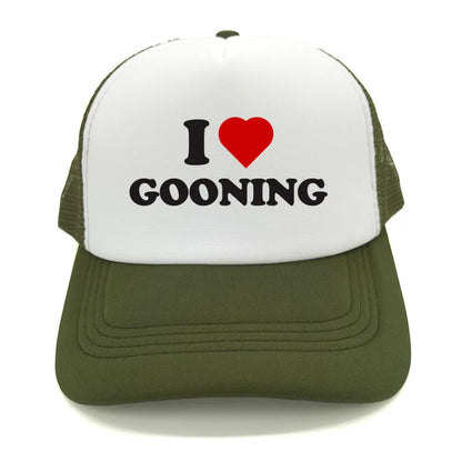 Funny I Love Gooning Baseball Caps Cool Summer Men Mesh
