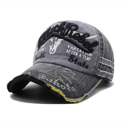 Cow Head Pattern Letter Embroidery Baseball Cap