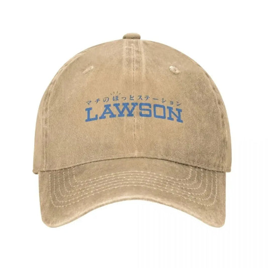 Lawson Convenience Store Japan Baseball Caps Washed Denim Hats Outdoor