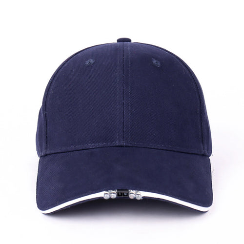 Unisex Led Baseball Cap With Led Light Adjustable