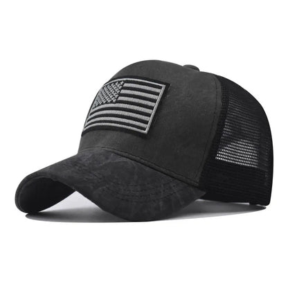 Fashion Cotton Men Women Tactical Fashion Baseball Cap American Flag