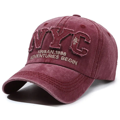 Adjustable Women's Black Baseball Cap Outdoor