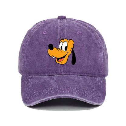 Unisex Vintage Washed Mickey Minnie Print Baseball Cap for Men Women