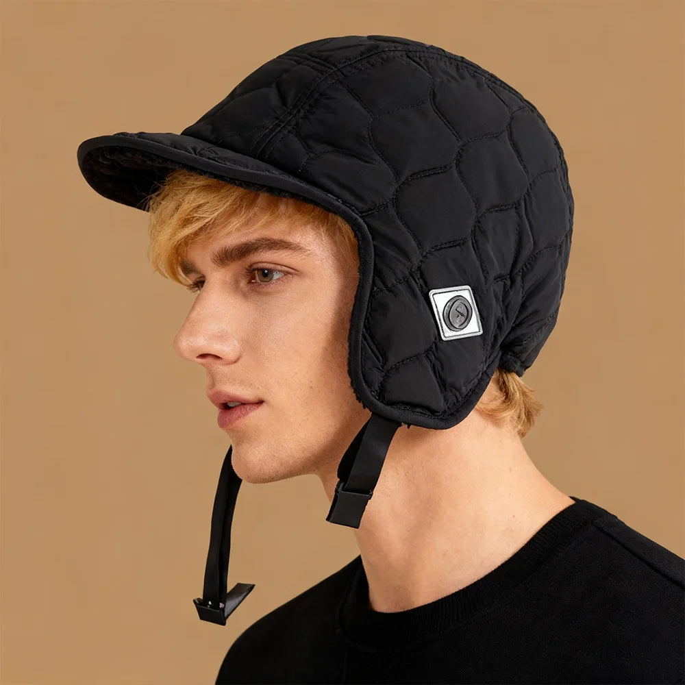 Velvet Lei Feng Hat Unisex Winter Thickened Velvet