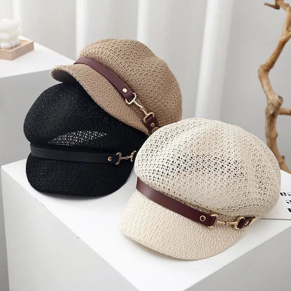 Sun Protection Peaked Cap Korean Versatile Painter Beret Hat
