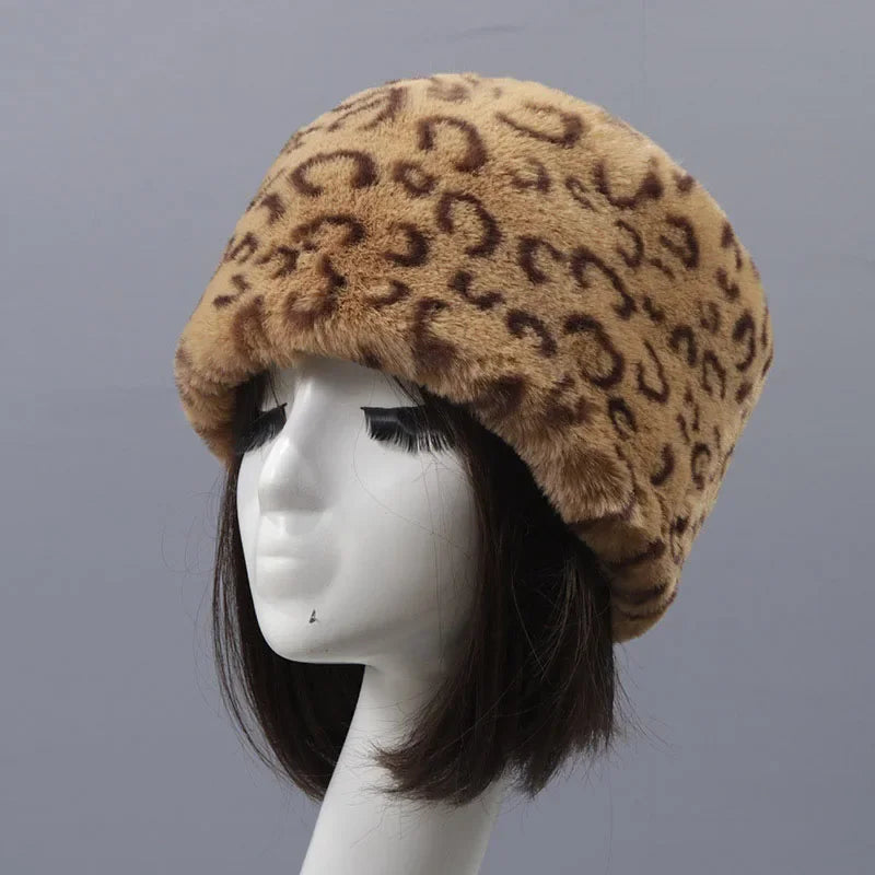 Faux Fur Hats For Women Winter Autumn Fluffy Russian Hat