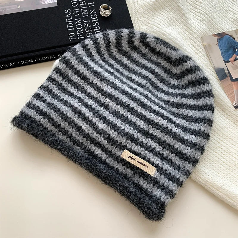Winter Warm Large Circumference All-Match Ear Protection Woolen Hat