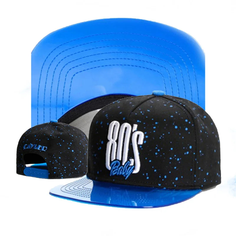 New Luxury Letters Fashion Flat Brim Snapback Hat For Men Women Adult Outdoor Adjustable Sun Baseball Cap