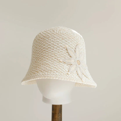 2026 Flower Bucket Hat For Women Summer Hat Weave Sun Hat