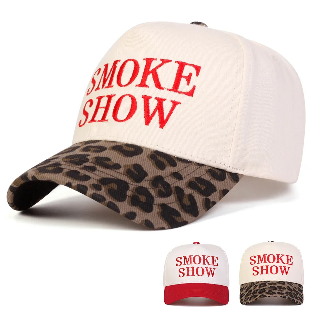 Unisex Smoke Show Letter Embroidery Baseball Caps Spring Autumn