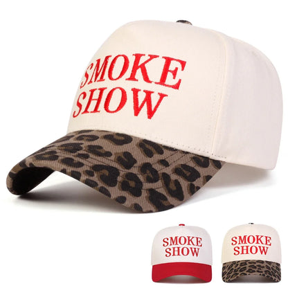 Unisex Smoke Show Letter Embroidery Baseball Caps Spring Autumn