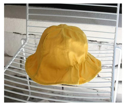 Wide Brim Sun Hats For Women Panama Foldable Wrinkle Bucket Hat