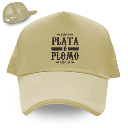 Funny Narcos Plata O Plomo Cotton Baseball Cap