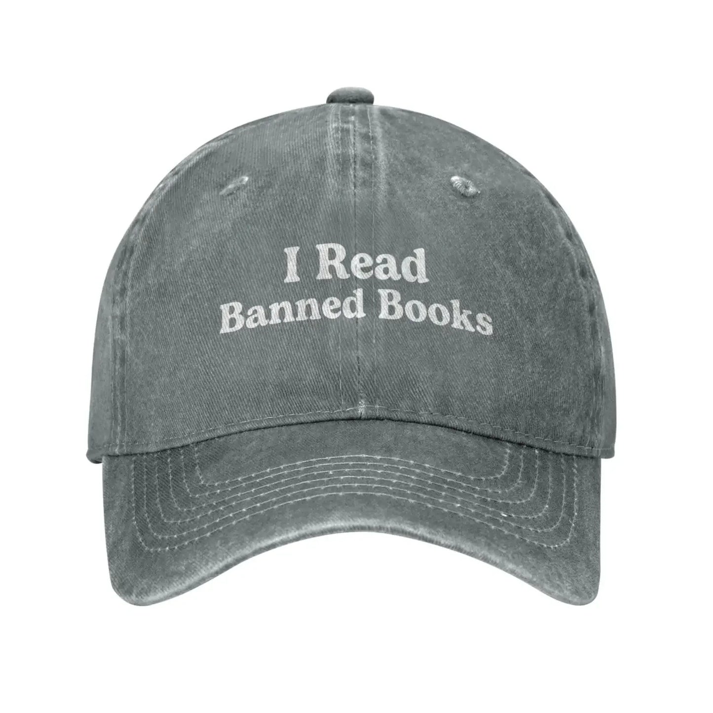 I Read Banned Books Hat Men Dad Hats Cute Cap For Man Women Basketball Caps