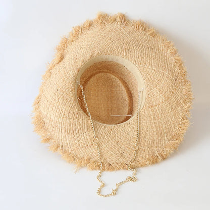 Ladies Party Wedding Dress Hats Travel Beach Sun Hat Chapeau Femme