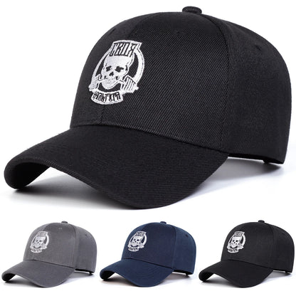 Unisex Skull Embroidery Baseball Caps Spring Autumn