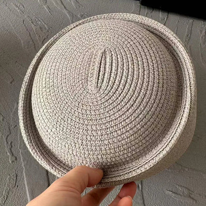 Vintage Spring Summer Pillbox Hat Hard Top Hat Women Fashion Berets