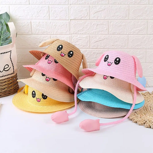Breathable Moving Ears Wide Brim Fisherman's Hat