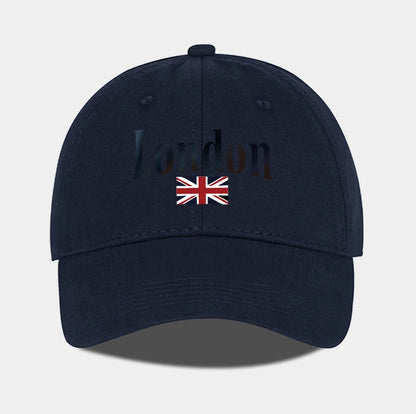 London Union Jack Print Baseball Cap British Vintage Minimalist Style Daily Commute City Stroll