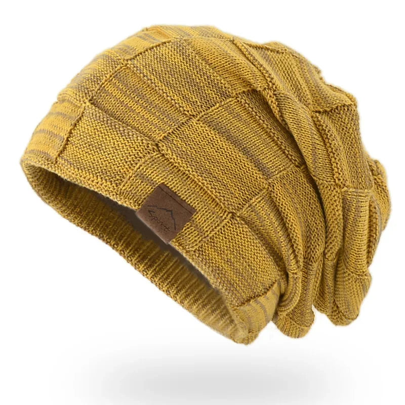 Winter Hat Warm Plus Size Outdoor Knitted Male Female Wool Bobble Hat