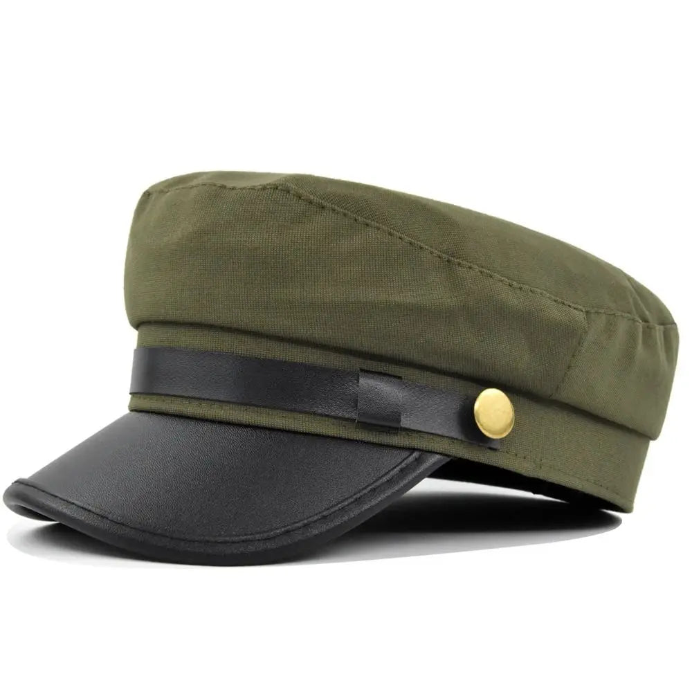 Flat Cap Vintage Navy Cap British Style Flat Top Hat Beret Hats