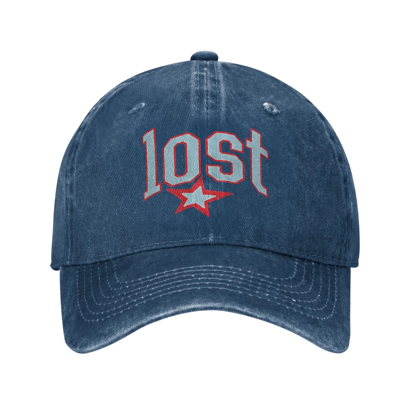 Lost Americana Rapper Baseball Cap Vintage Distressed Cotton