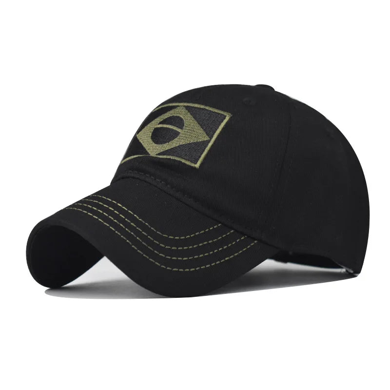 Camo Baseball Cap Men Summer Brazil Flag Sun Protection Snapback Caps Male