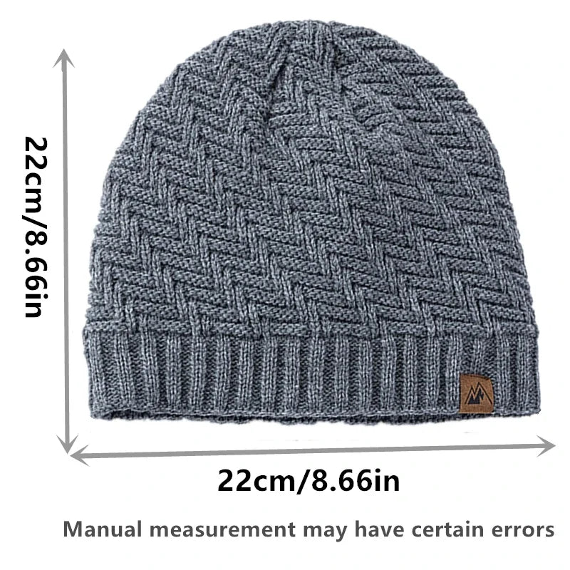 Hot Sale Unisex Peak Labal Winter Hats Fashion Knitted Hats For Men Women