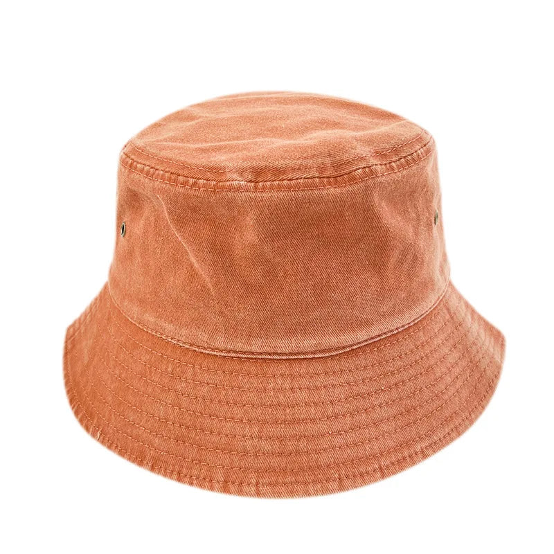 Popular Unisex Cotton Summer Washed Jeans Bucket Hat