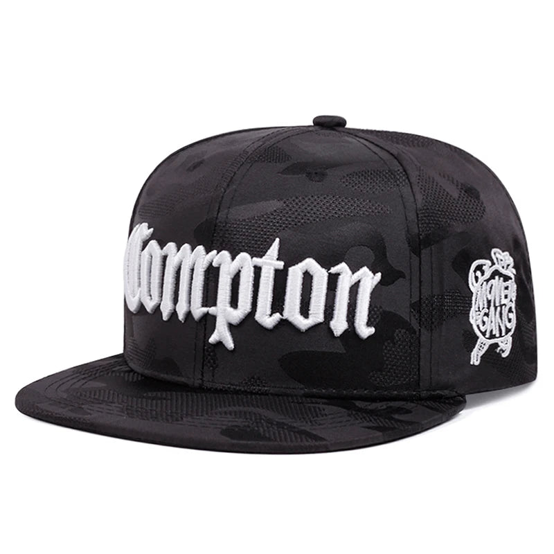 2026 New Creative Flat Edge Hat Camouflage Compton