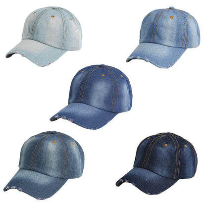 Fashion Washed Denim Baseball Cap Sun Protection Hat