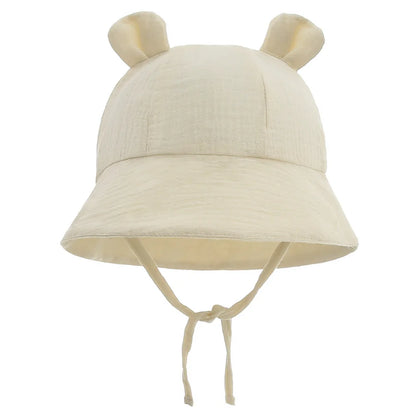 Muslin Cotton Baby Hat Summer Infant Cap For Kids Soft Baby Sun Hats