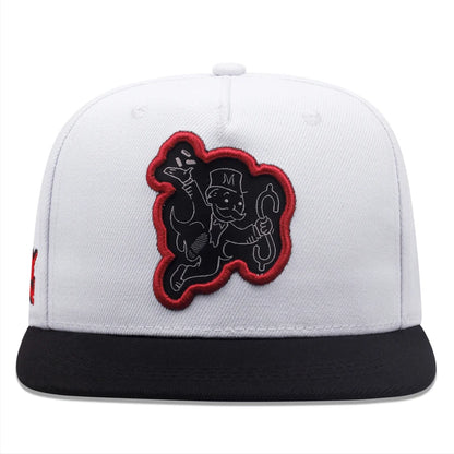 Poker Money Flat Edge Hat Mesh Hat Men's Fashion Street Hip Hop Hat Women's Baseball Hat