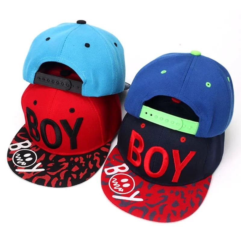 Unisex Kids Embroidered Hip Hop Snapback Cap Baby